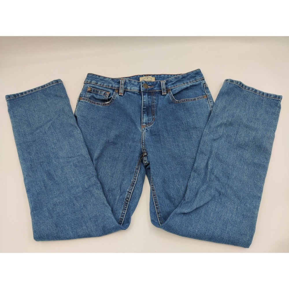 Blue Mountain Womens Straight Leg Jeans Medium Wash Denim Size 8 Mid Rise